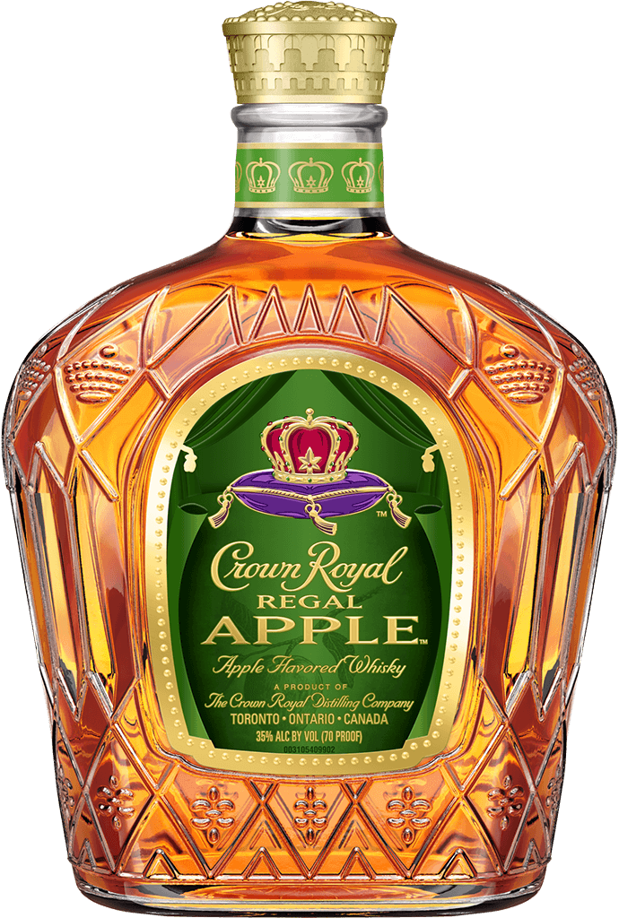 Crown Royal Regal Apple Flavored Whisky Bottle - Blended Canadian Whisky - Crown Royal