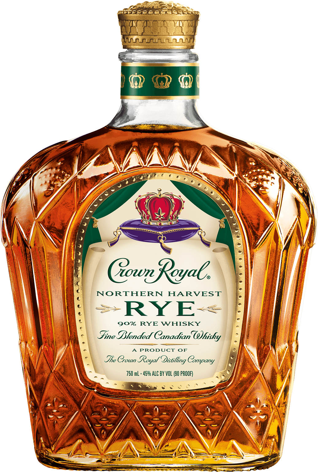 Crown Royal Northern Harvest Rye Whisky Bottle - Canadian Whisky - Crown Royal