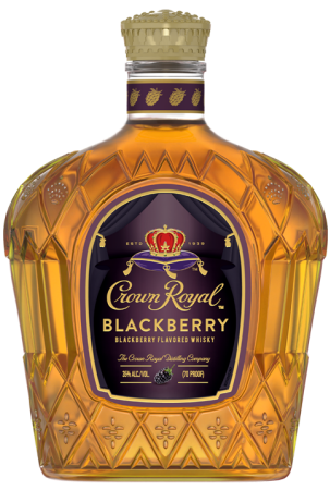 Crown Royal blackberry Flavored Whisky Bottle - Blended Canadian Whisky - Crown Royal