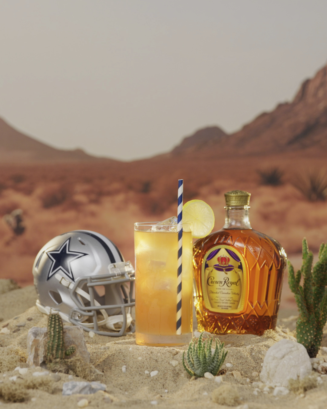 Crown Royal Demarcus Ware's Signature Cocktail America’s Sweet Tea Whisky Cocktail