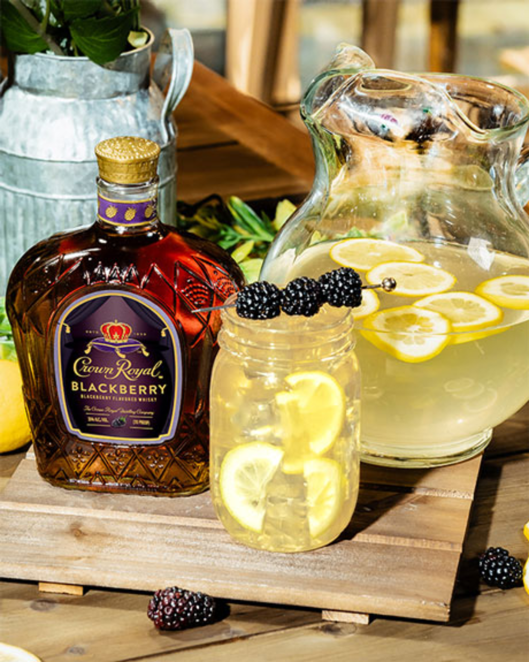 Crown Royal Blackberry Lemonade Whisky Cocktail